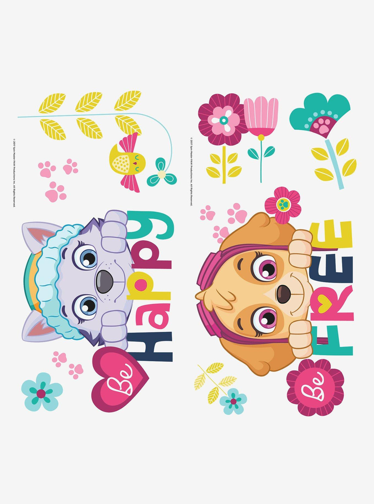 Adhesivos de pared Paw Patrol: Skye y Everest