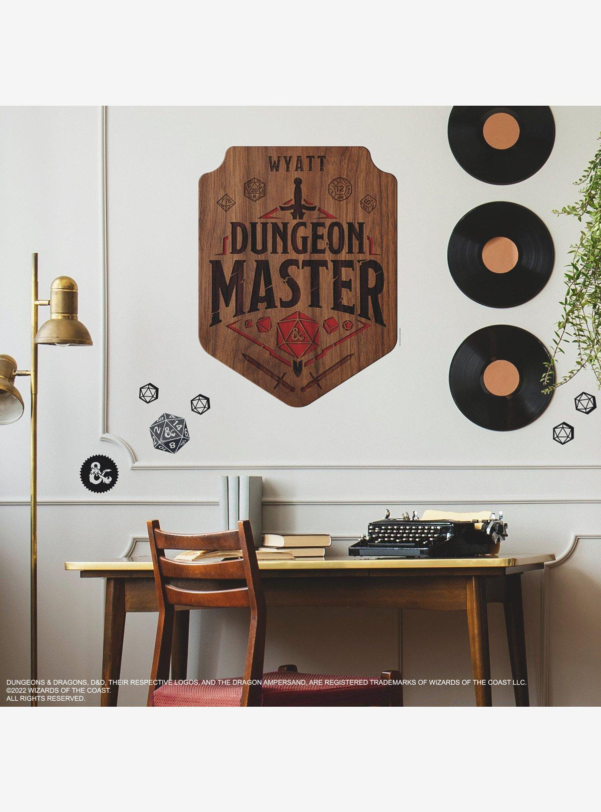 Dungeons & Dragons Adhesivo mural gigante con alfabeto
