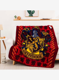 Manta Harry Potter de tacto sedoso, escudo Gryffindor