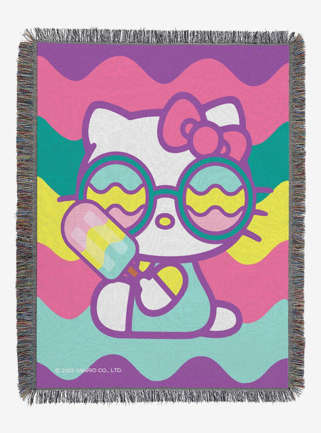 Manta tejida Hello Kitty Cool Kitty