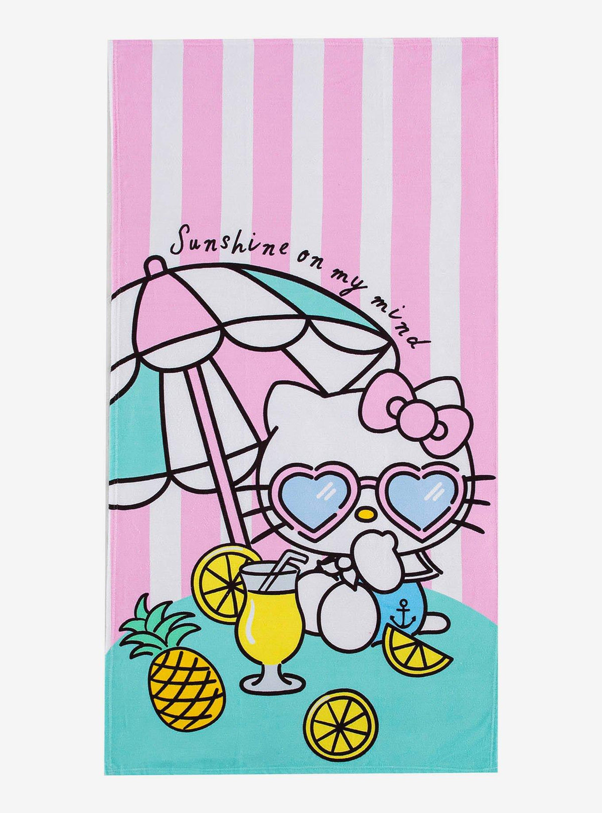 Toalla de playa Hello Kitty con limonada