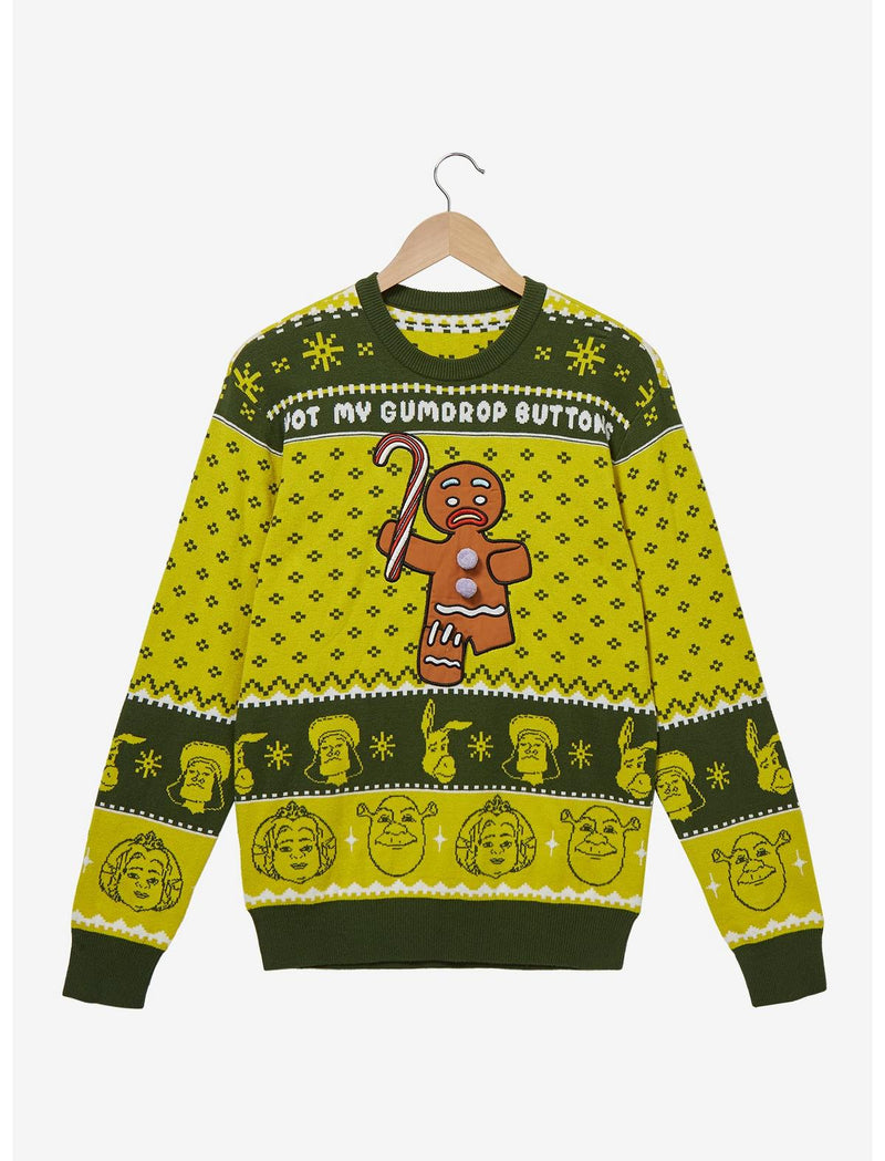 Sweater Navideño Shrek Galleta de Jengibre