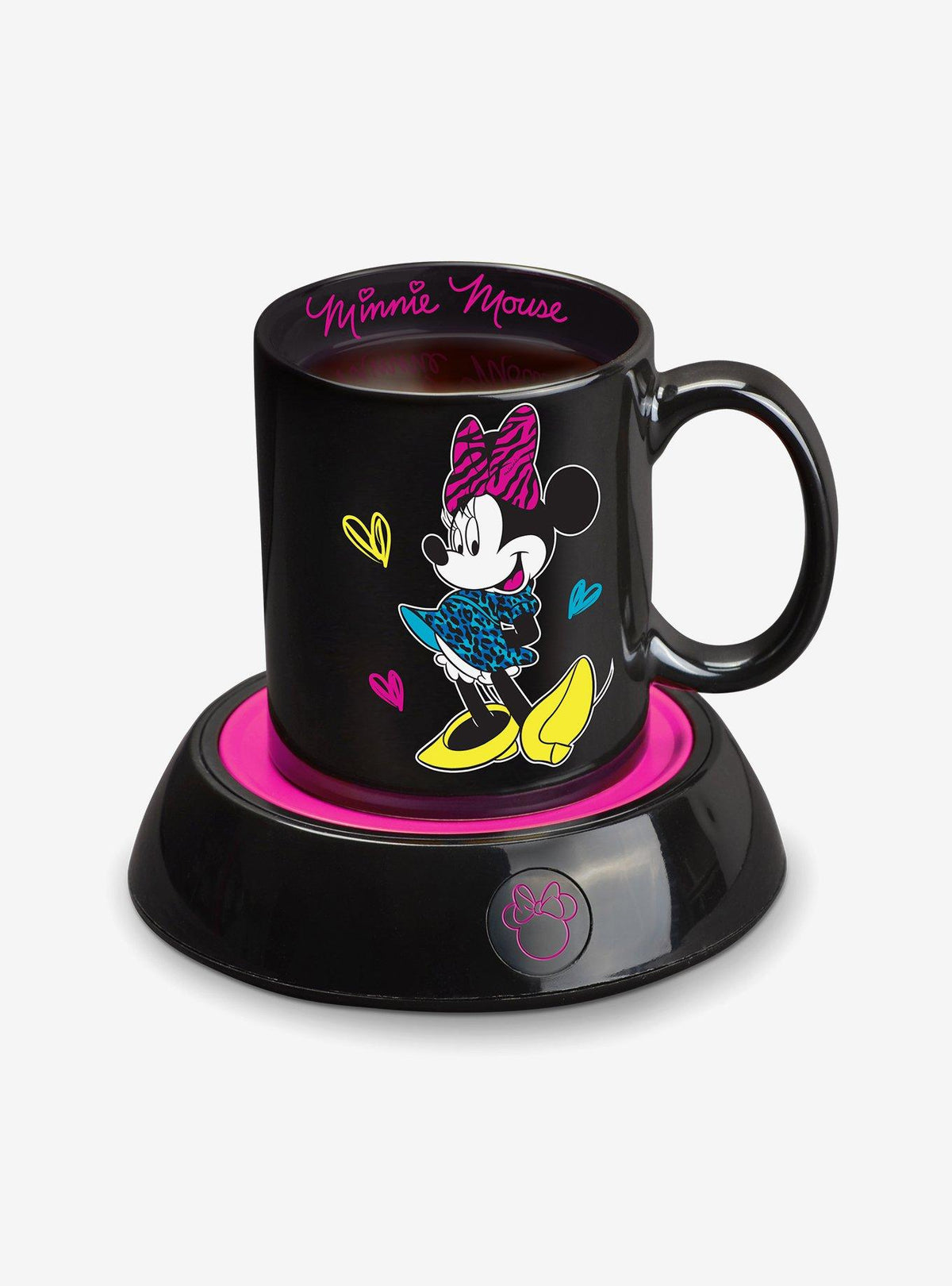 Calentador de taza con taza de Minnie Mouse