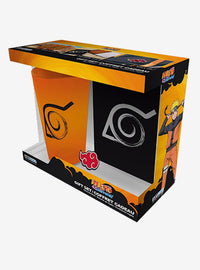 Set de regalo Naruto Shippuden: vaso, cuaderno y pin