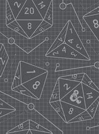 Papel mural adhesivo Dungeons & Dragons color carbón