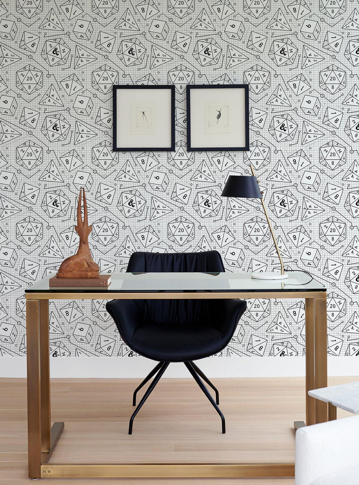 Papel mural autoadhesivo Dungeons & Dragons blanco