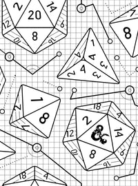 Papel mural autoadhesivo Dungeons & Dragons blanco