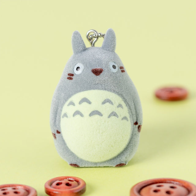 Llavero flocking de My Neighbor Totoro: Totoro grande