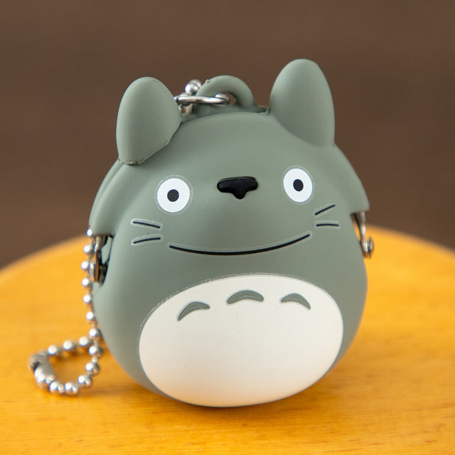 Monedero mini de silicona Totoro gris