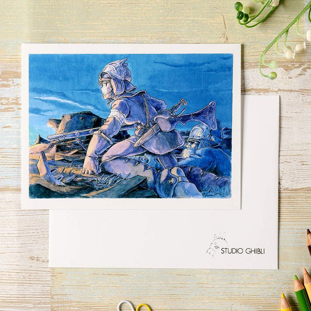 Tarjeta de saludo Nausicaä, serie acuarela