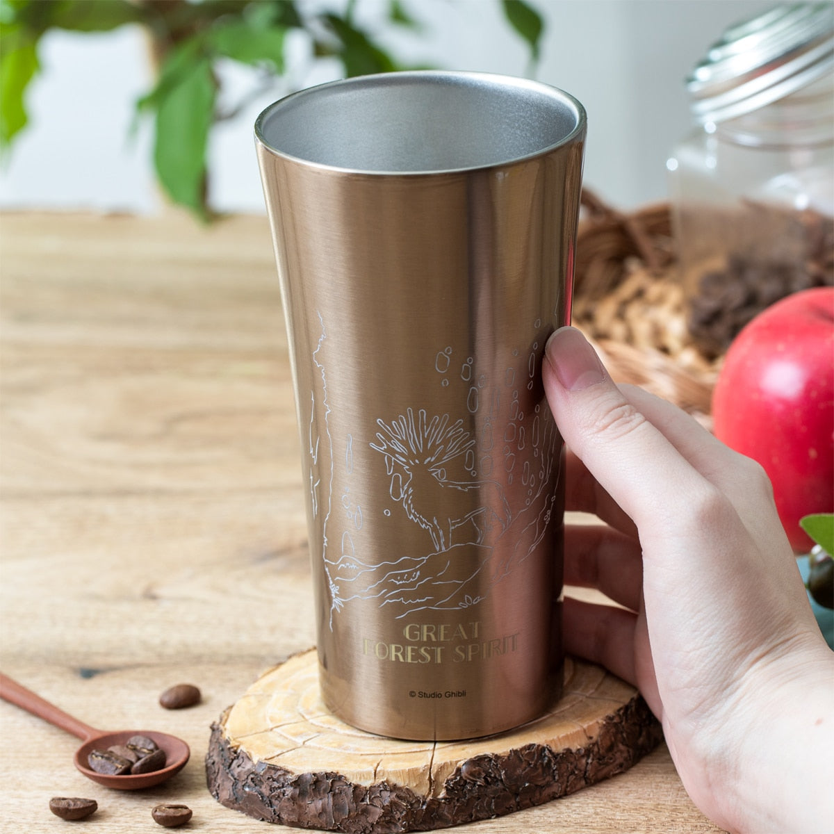 Vaso de acero inoxidable La princesa Mononoke 400 ml