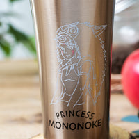 Vaso de acero inoxidable La princesa Mononoke 400 ml