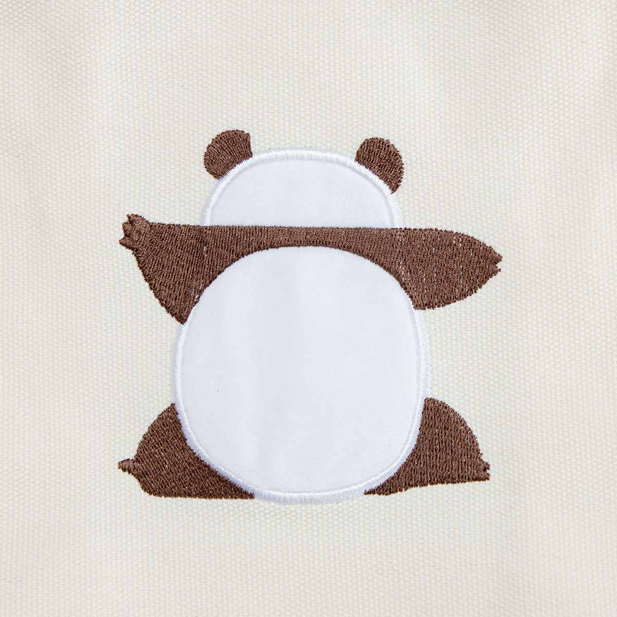 Panda! Go, Panda! Mini bolso bordado rosado