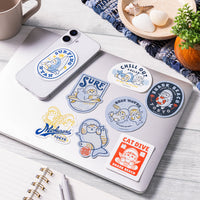Sticker Mofusand de gatito tiburón para celular