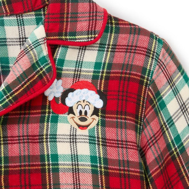 Pijama infantil personalizada a cuadros de Mickey Mouse