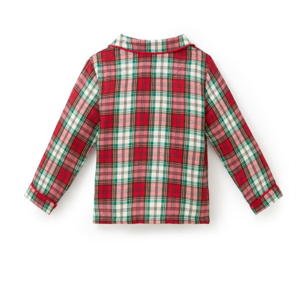 Pijama infantil personalizada a cuadros de Mickey Mouse