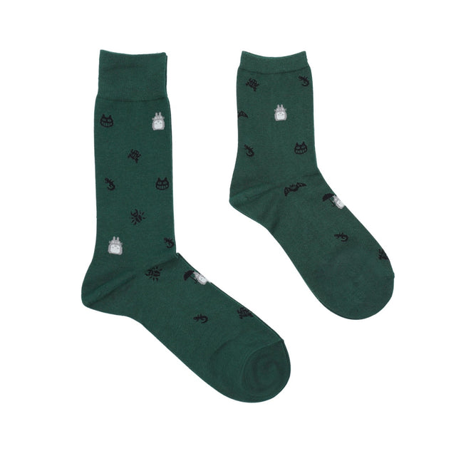 Calcetines My Neighbor Totoro de diseño integral - Verde