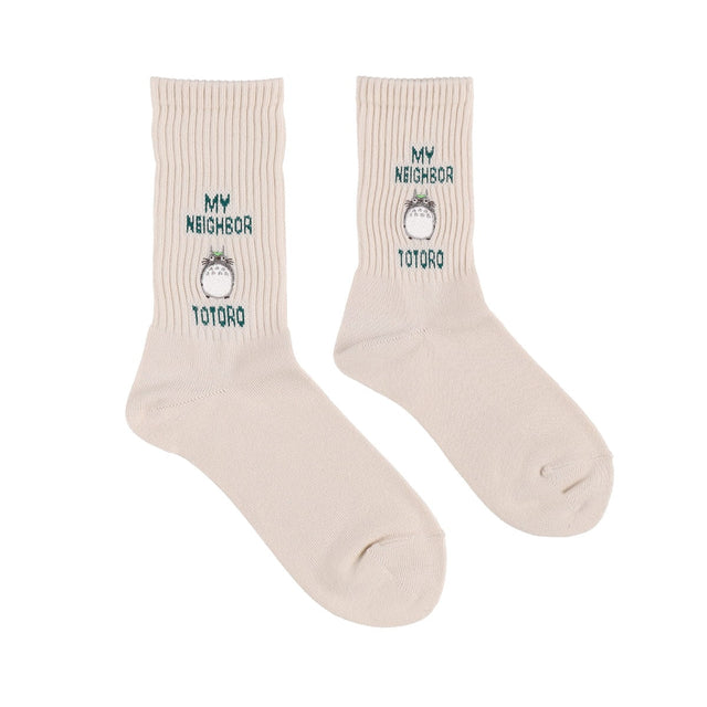 Calcetines Totoro Logo 1 Par Blancos