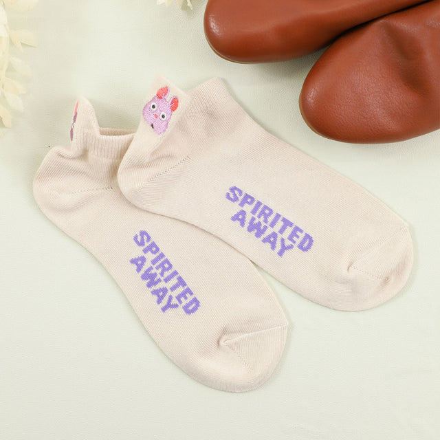 Calcetines Spirited Away con bordado de Boh Mouse