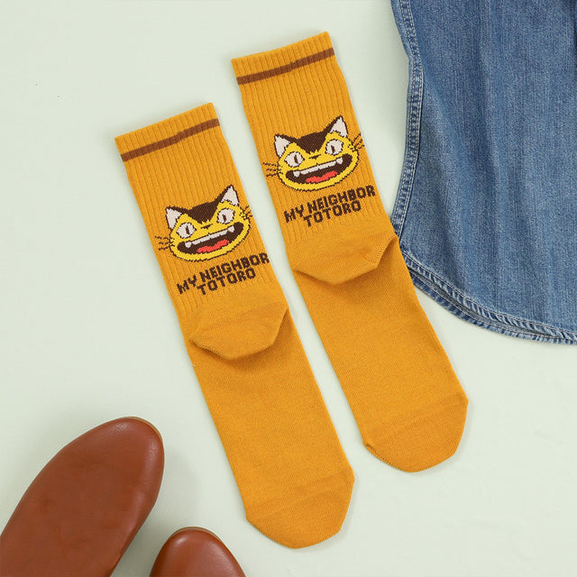 Calcetines Mi vecino Totoro con Gatobús 23–25 cm