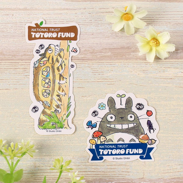Set de stickers troquelados Totoro: Catbus y Big Totoro