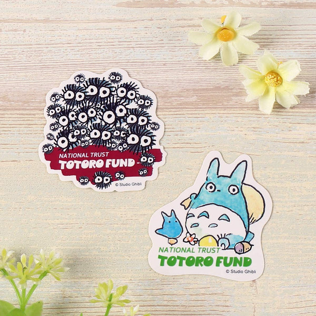 Set de stickers troquelados Totoro, color mandarina
