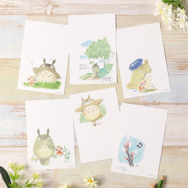Postales de Totoro, set de 6