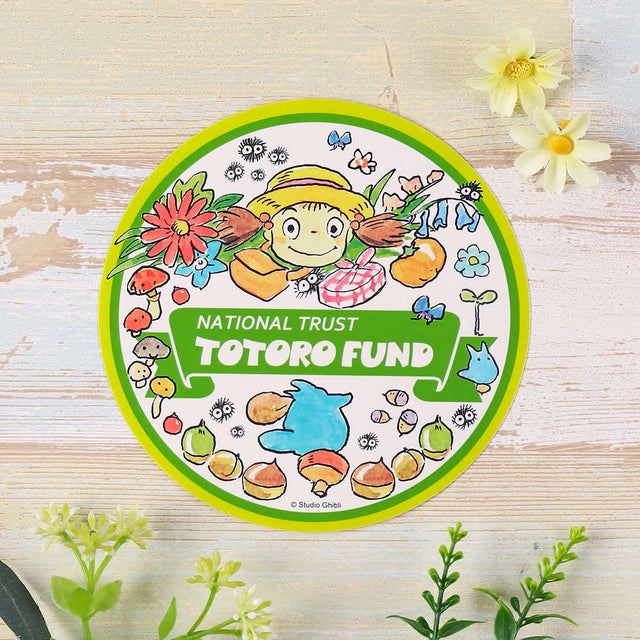 Sticker redondo de Totoro Fund con Mei