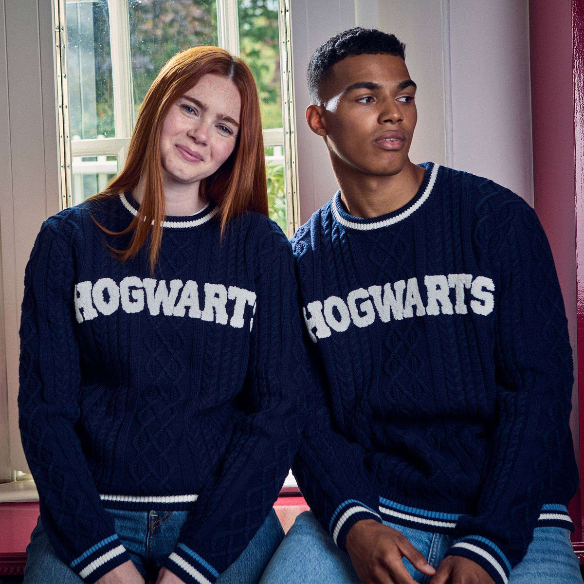 Polerón de tejido trenzado Hogwarts