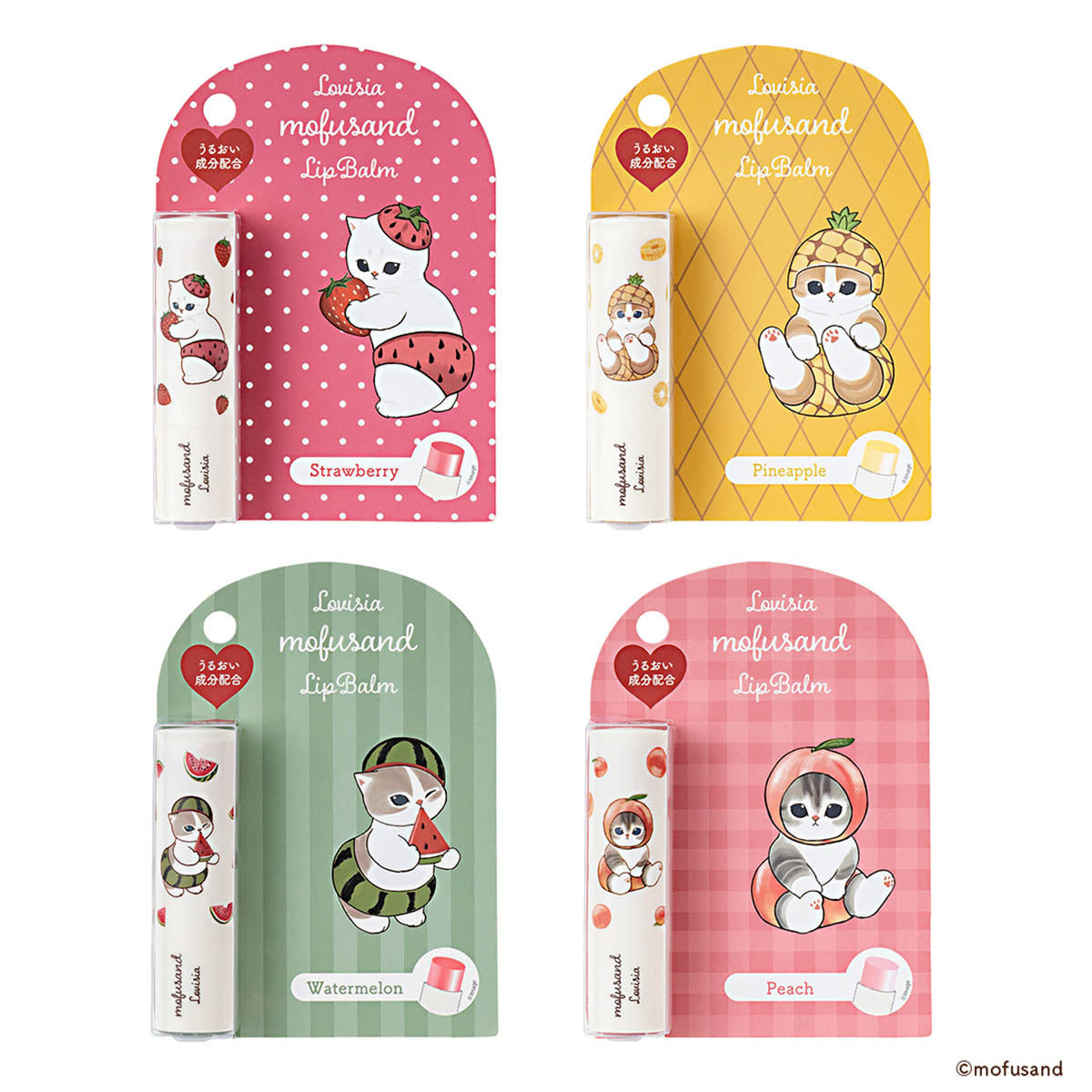 Bálsamo labial mofusand Gatito Sandía