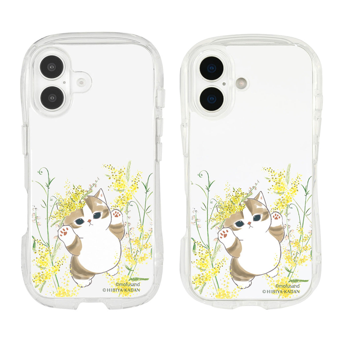 Funda transparente para iPhone mofusand x Hibiya Kadan