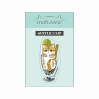 Clip acrílico Mofusand, parfait de matcha