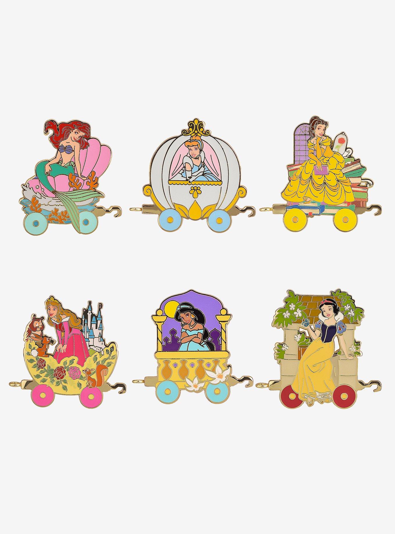 Pin esmaltado sorpresa Disney Princesses en vagón de tren