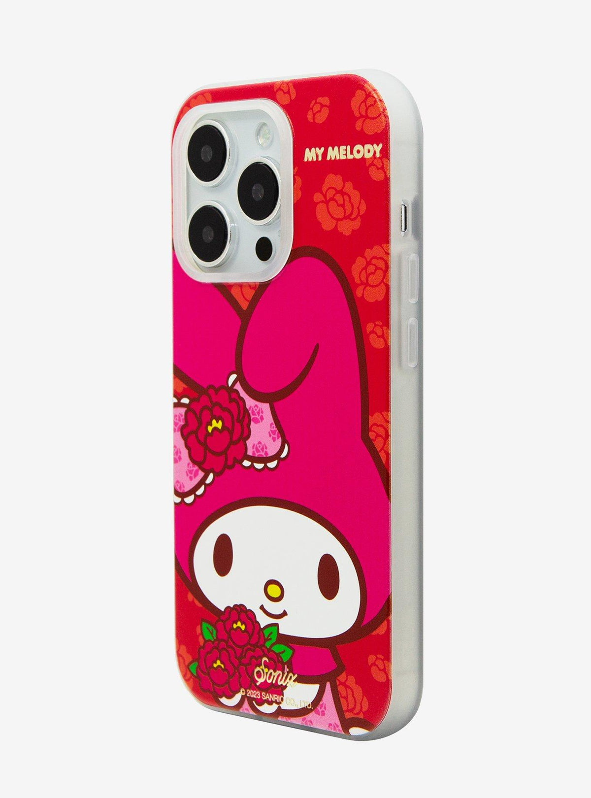 Funda MagSafe para iPhone 14 Pro My Melody y peonías