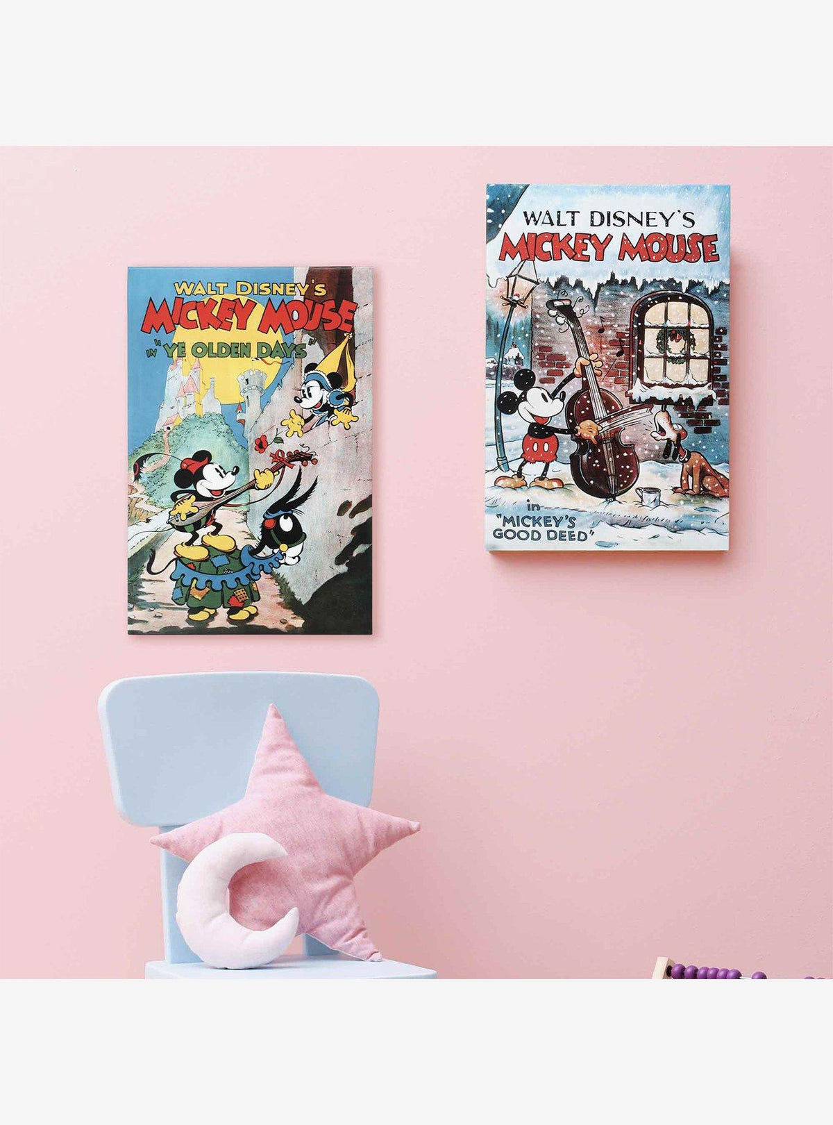 Cuadro de pared en lienzo Mickey Mouse: Ye Olden Days