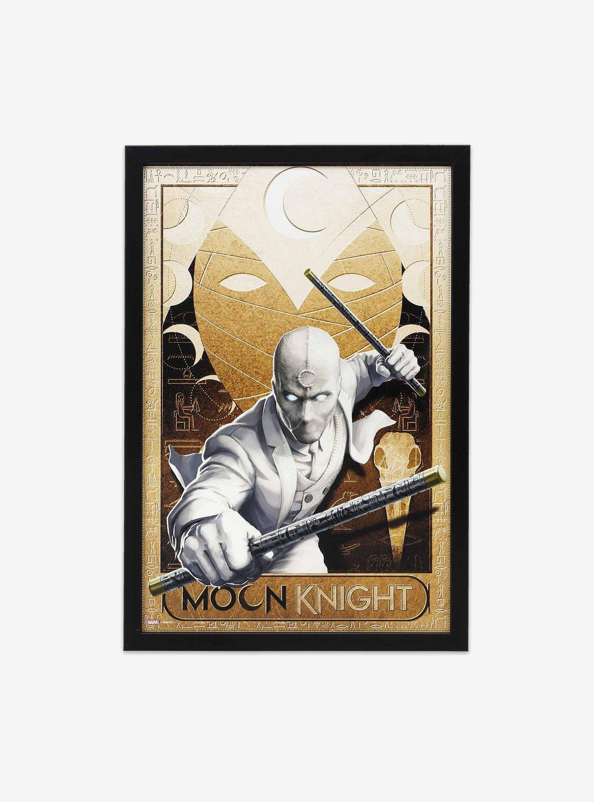 Cuadro enmarcado de Moon Knight, escena sepia