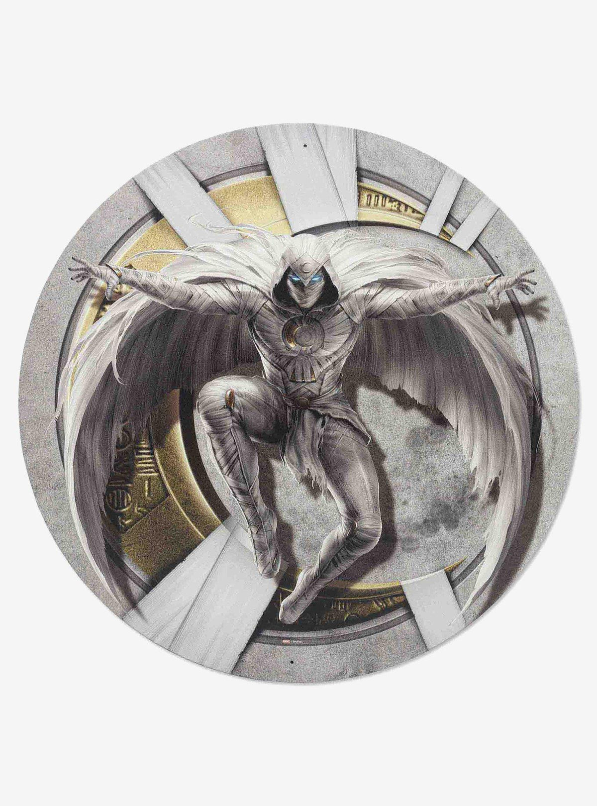 Cartel metálico redondo de Moon Knight