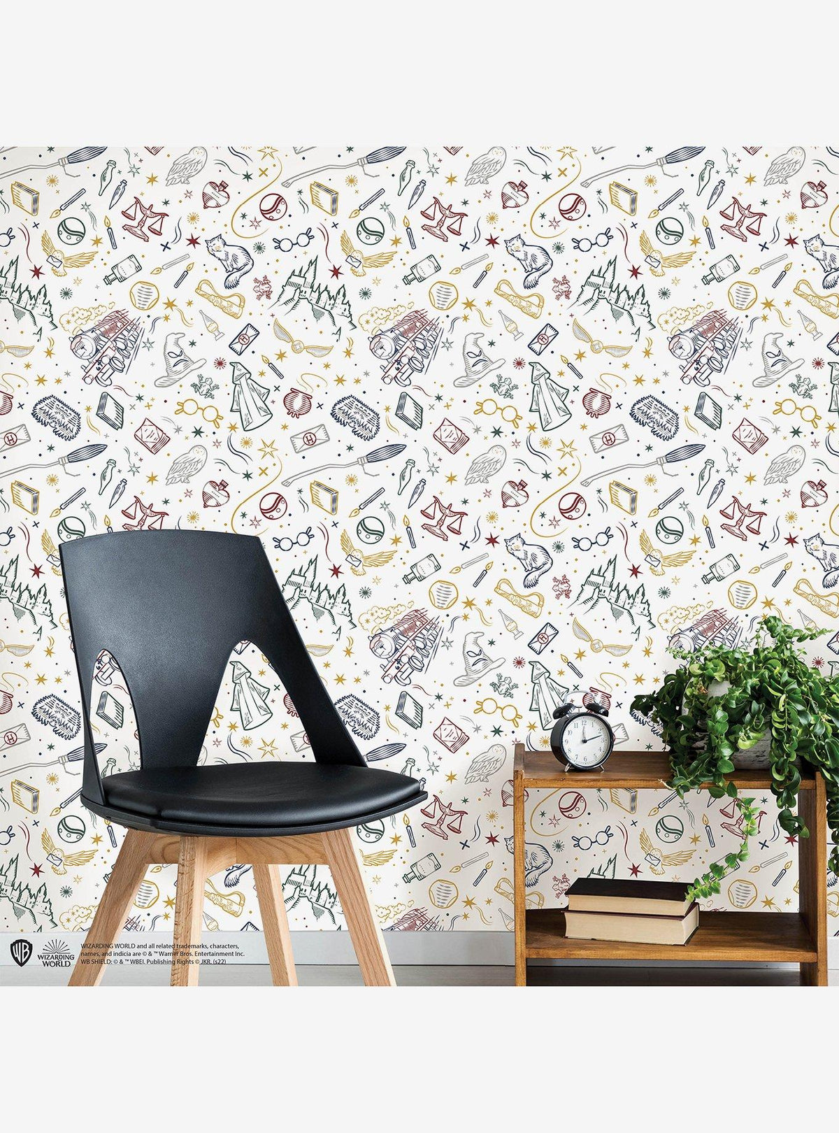 Papel mural autoadhesivo Harry Potter: íconos mágicos