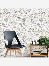 Papel mural autoadhesivo Harry Potter: íconos mágicos