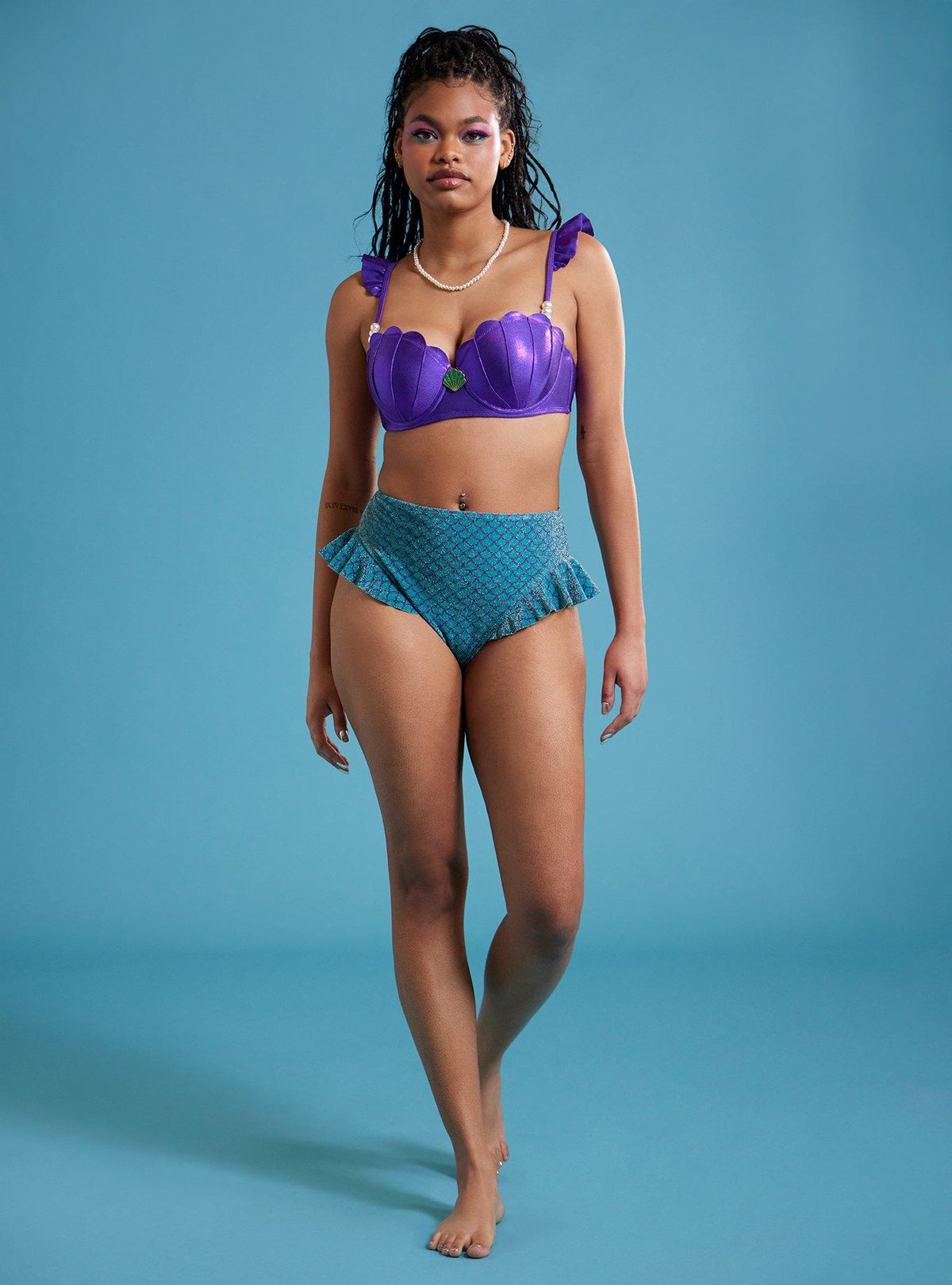 Disney La Sirenita: parte inferior de traje de baño con vuelos
