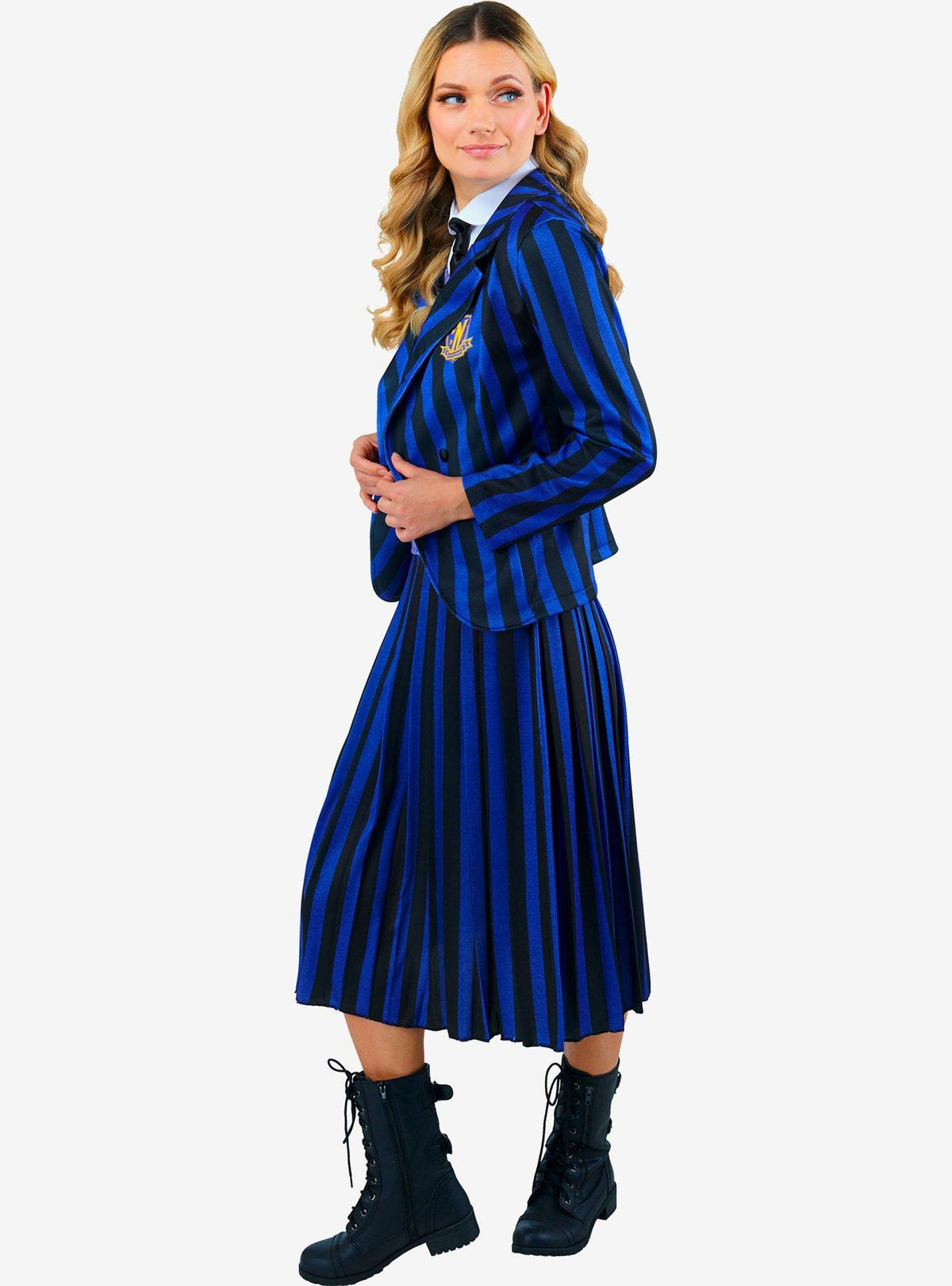 Disfraz adulto de uniforme de Wednesday en Nevermore
