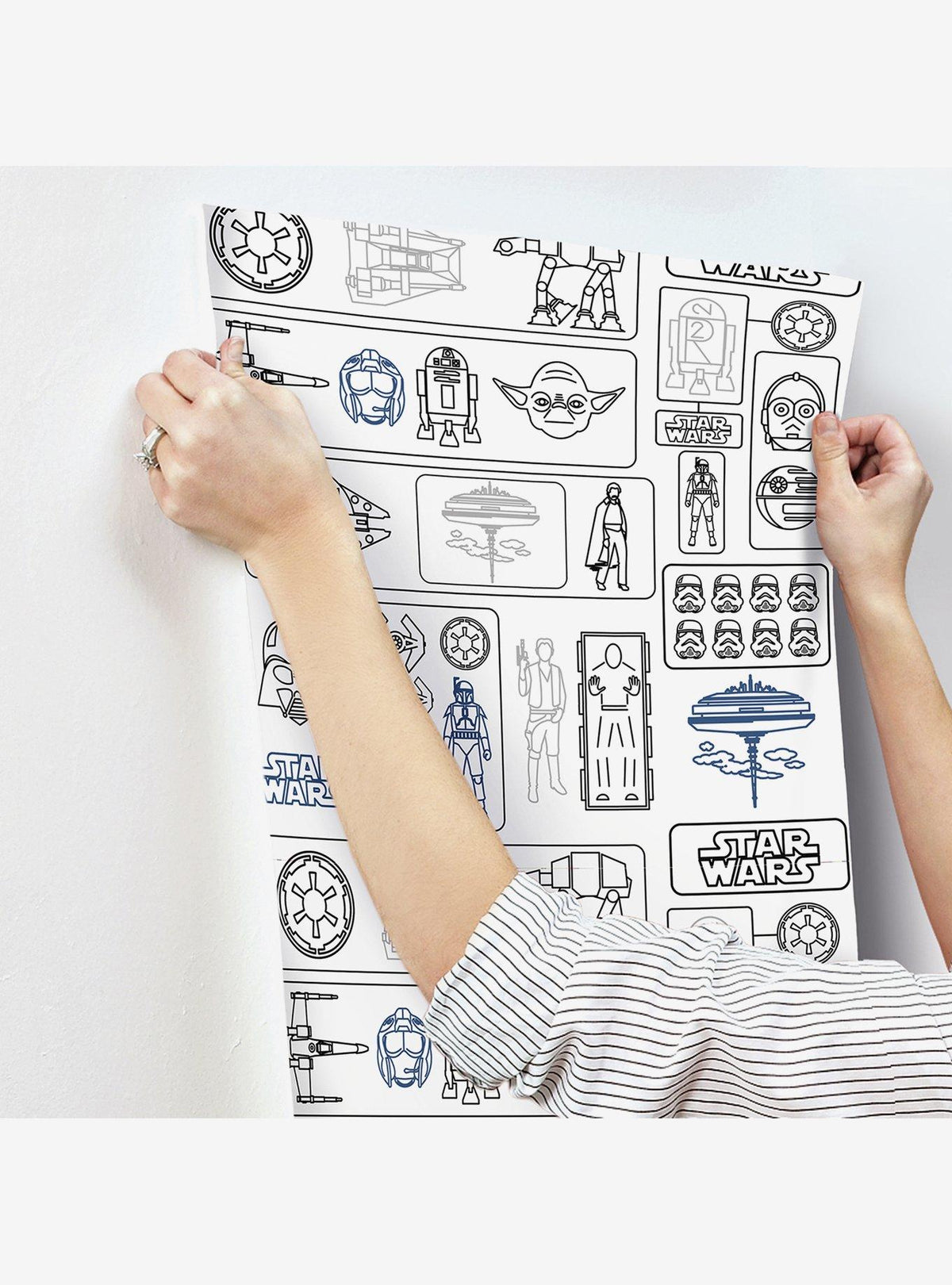 Papel mural adhesivo Star Wars Pictogram