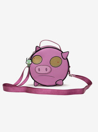 Cartera bandolera bordada Piggy de Invader Zim