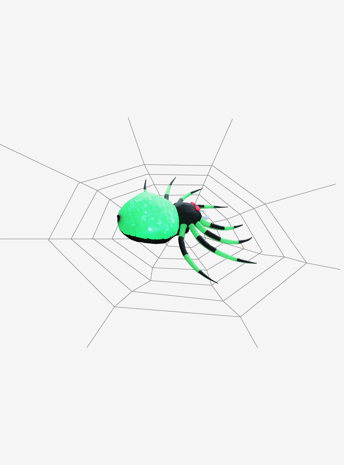 Decoración inflable de araña con telaraña