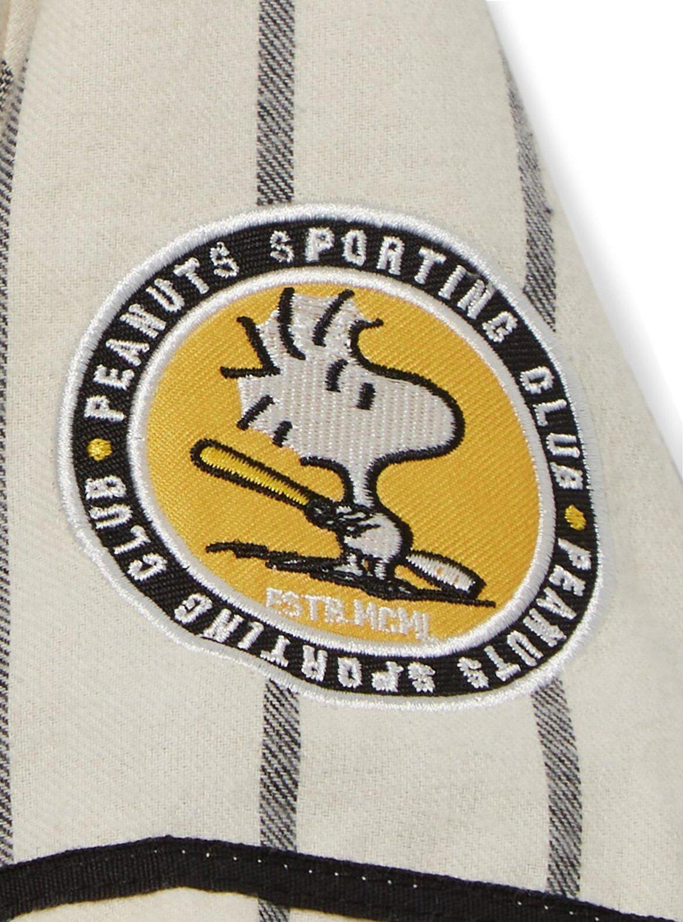 Camiseta de béisbol a rayas de Peanuts con Snoopy y Woodstock