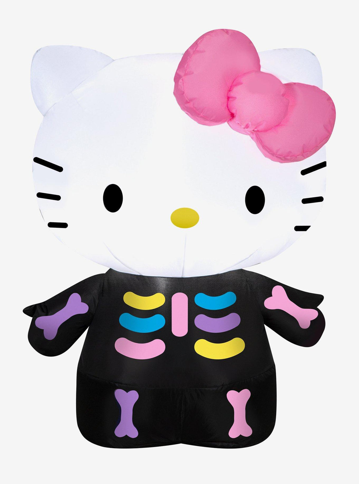 Inflable de Hello Kitty con esqueleto neón