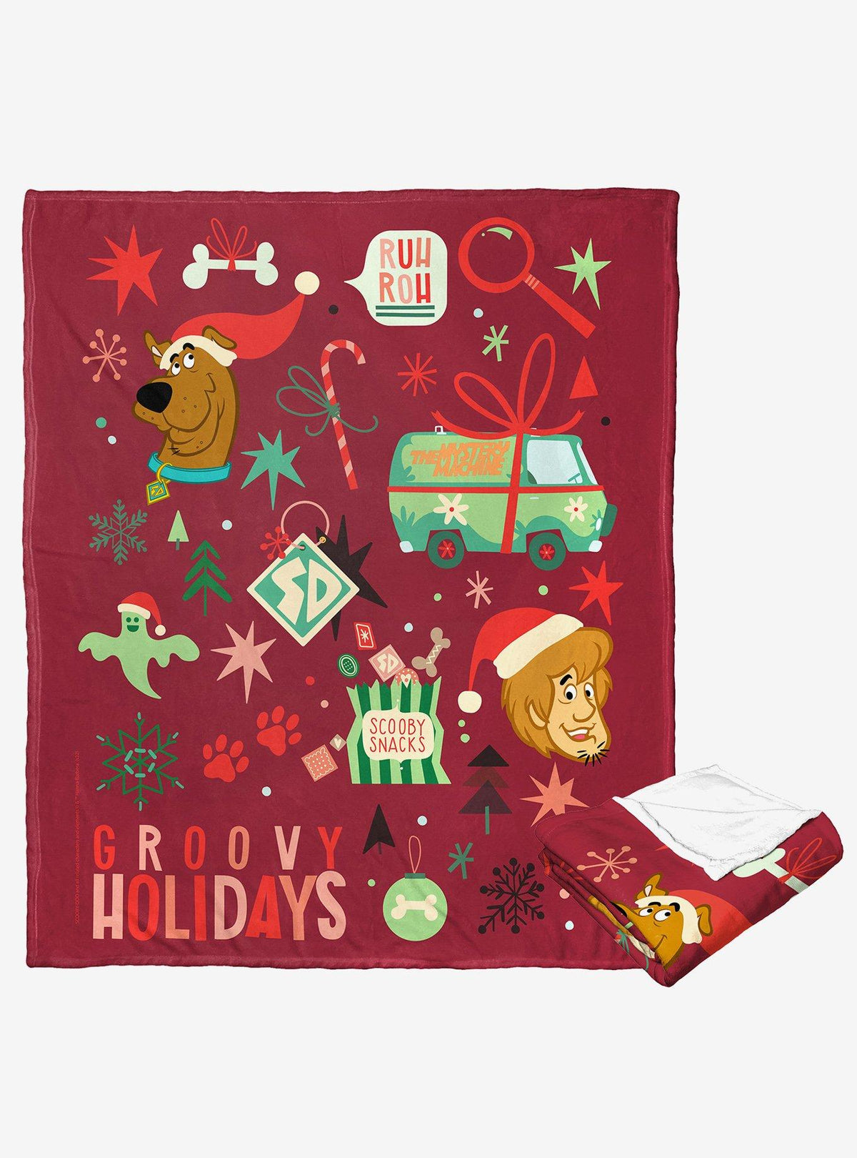 Scooby-Doo Manta «Groovy Holidays» de tacto sedoso