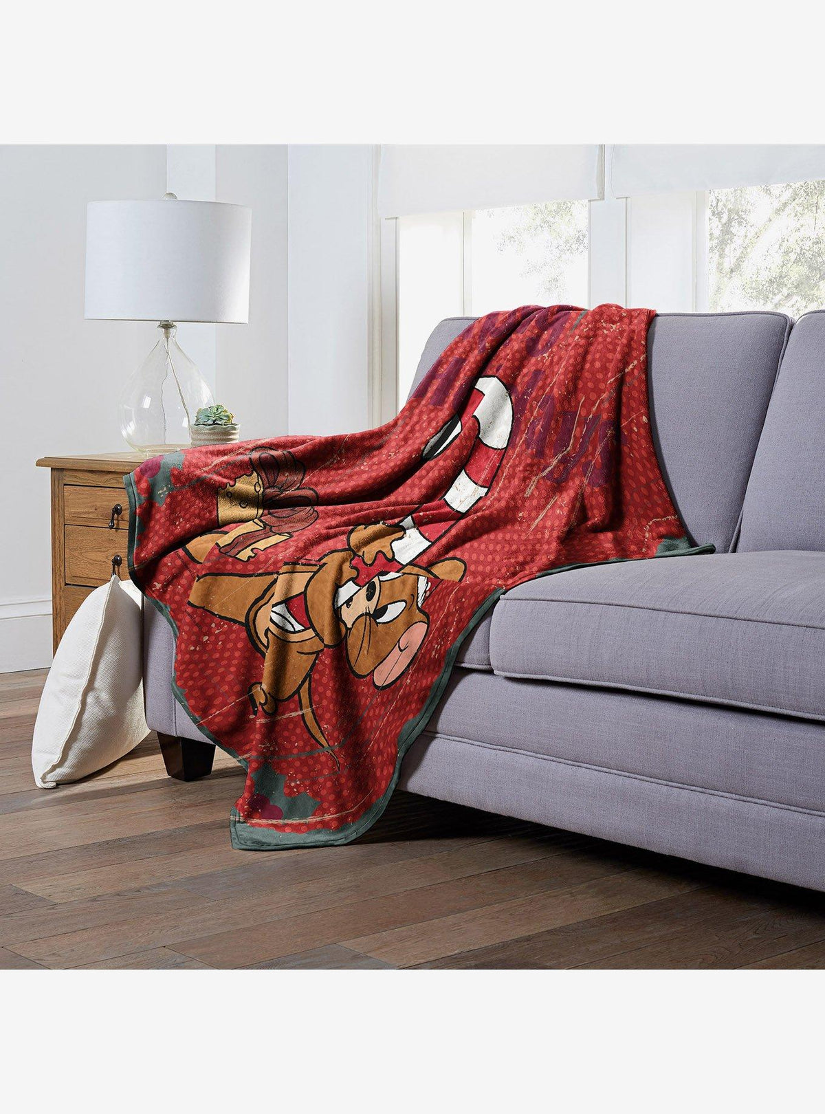 Manta Tom and Jerry Happy Holidays de tacto sedoso