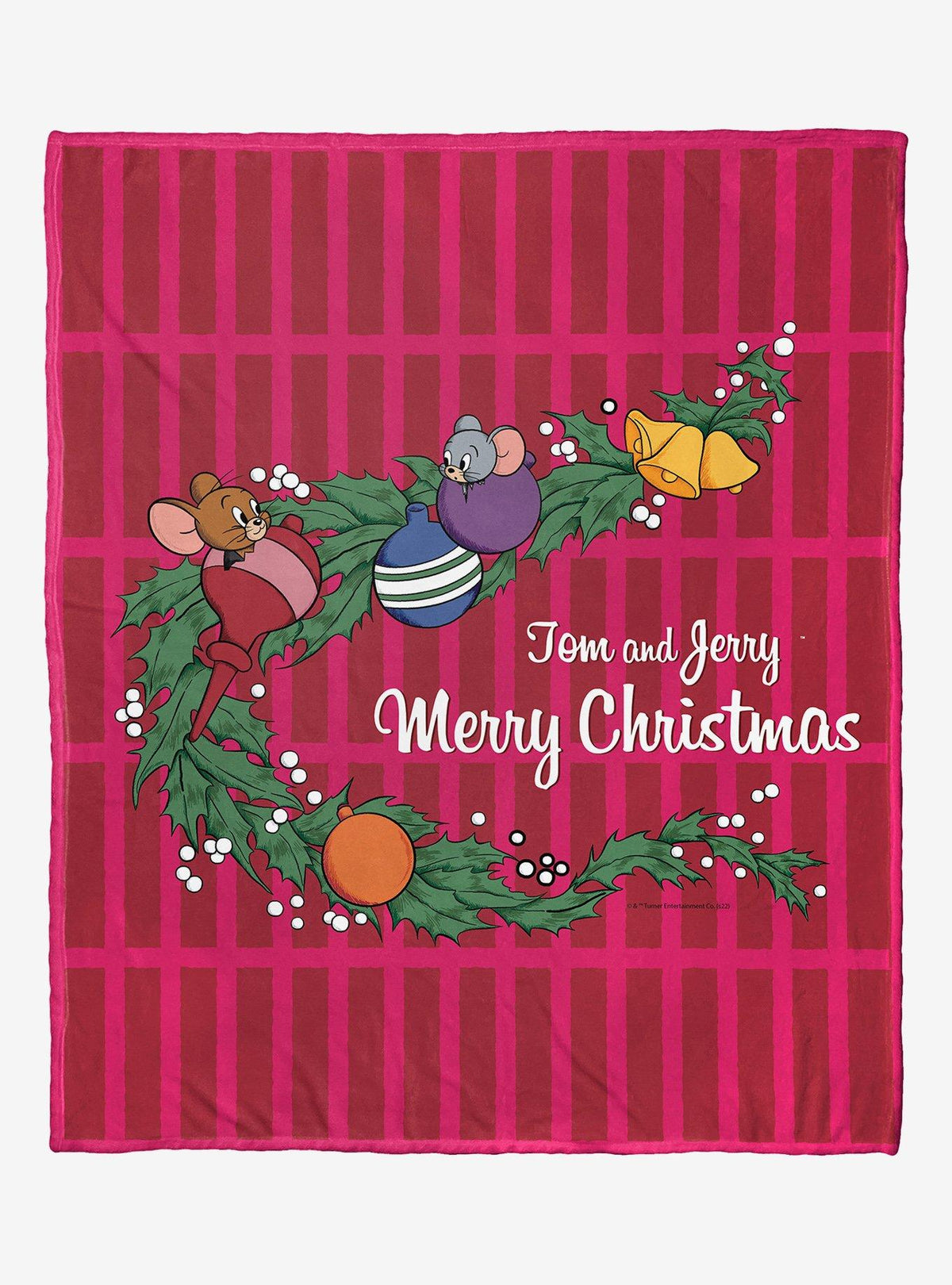 Manta de tacto sedoso Tom y Jerry Merry Christmas