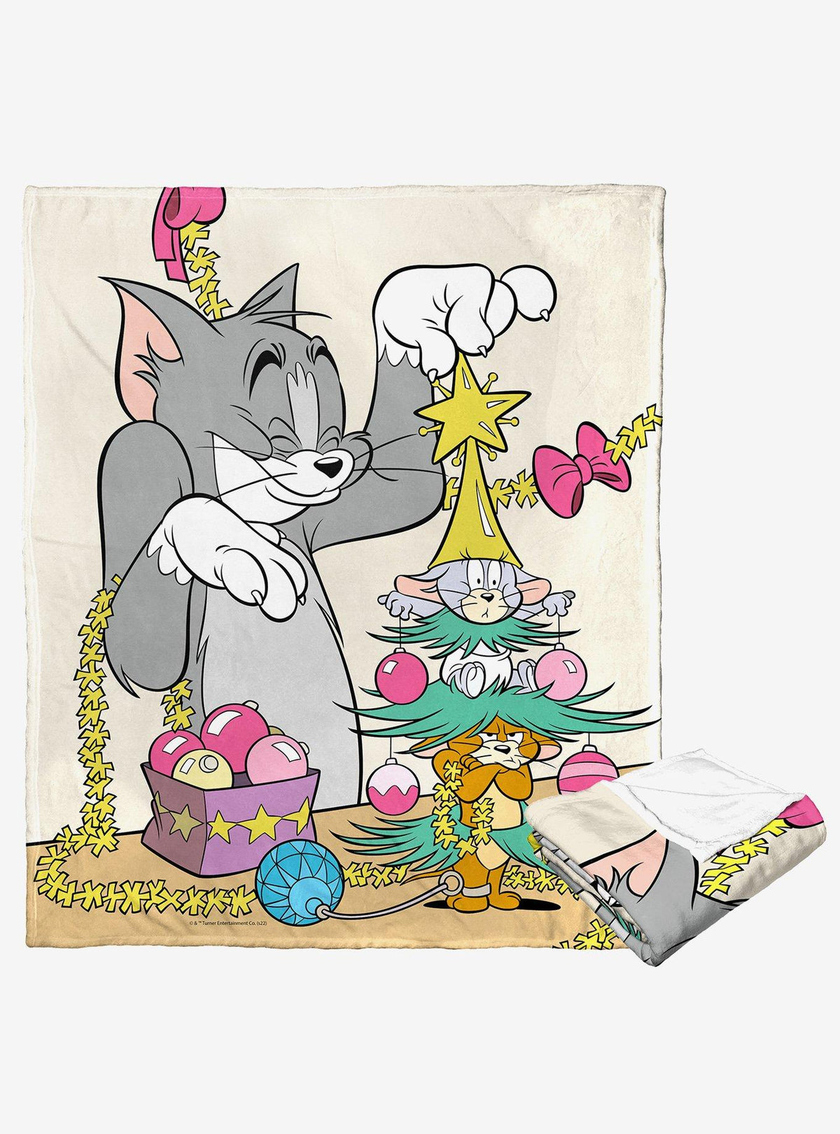 Manta de tacto sedoso Tom and Jerry: Árbol de ratones